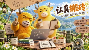 认真搬砖 打工人励志