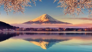 唯美富士山