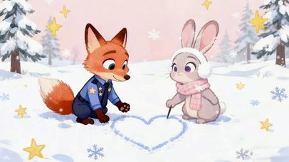 雪地玩耍的好伙伴