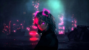 霓虹灯少女