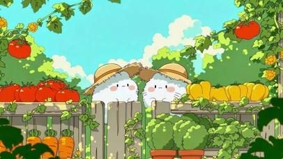 草帽猫咪的丰收菜园