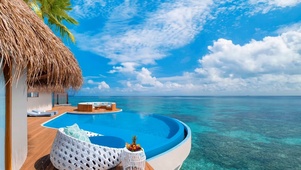 马尔代夫热带海滩度假区