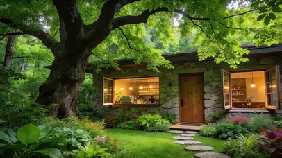 唯美的护眼大树