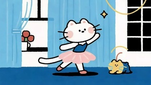 可爱优雅芭蕾舞裙猫猫