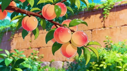雨润桃枝