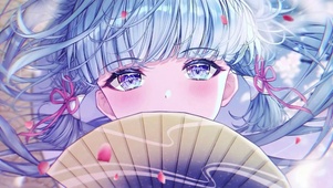 唯美女神鲜花可爱