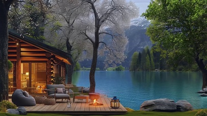 湖边的小屋
