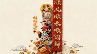 顺风顺水顺财神