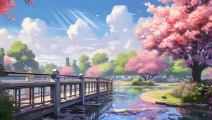 唯美风景ai