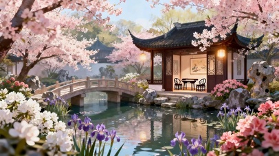 唯美的樱花园林