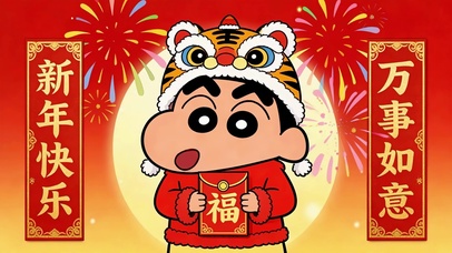 烟火新年万事如意