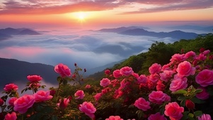 夕阳玫瑰