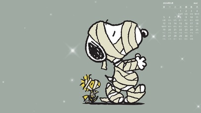 5月份日历-史努比