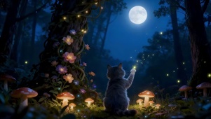 月光森林猫咪