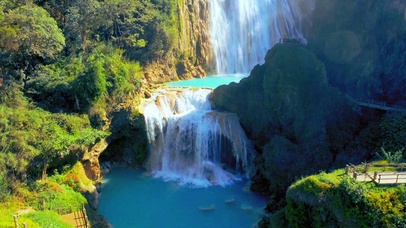 4K唯美山涧瀑布