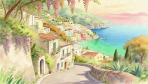 海滨小镇