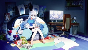 4K游戏少女
