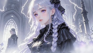 教堂里的少女