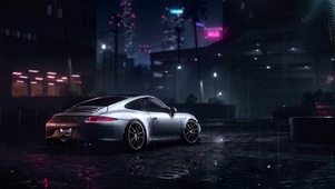 雨夜汽车
