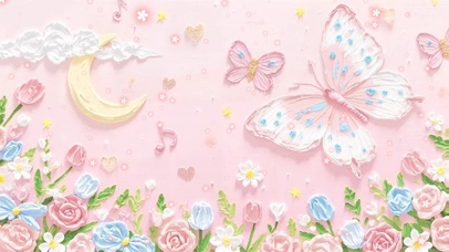 花间蝶语，月落星甜