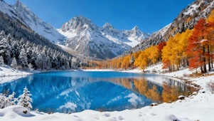 唯美的冬季雪景