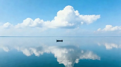 平静湖面