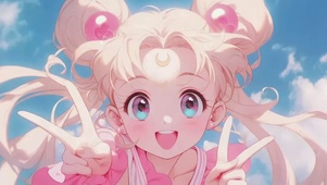 比耶的动漫美少女