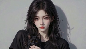 少女与黑猫
