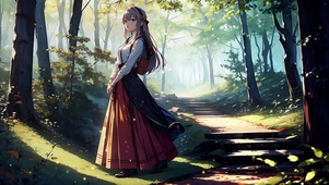 萤火森林女孩动漫温暖护眼