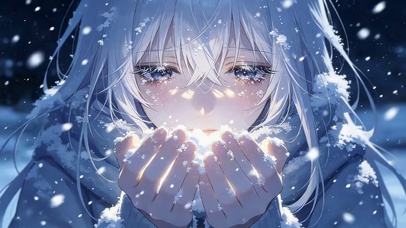 看雪的女孩