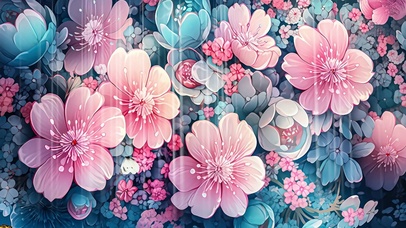 唯美花卉ai壁纸