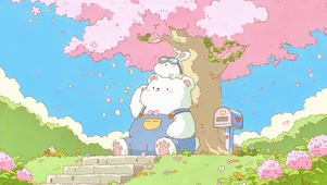 春天的软萌小熊治愈日常