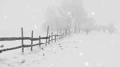 唯美治愈雪景