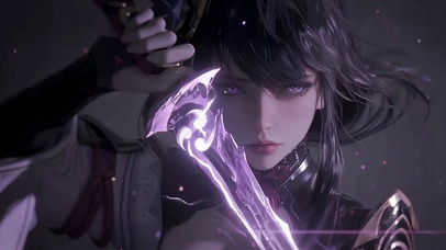 CG女孩持剑少女