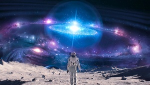 太空人月球行走