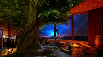 夜观流星雨