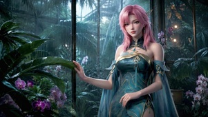 雨林花语少女