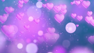 唯美紫色爱心