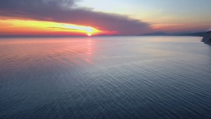 4k 夕阳海上风景