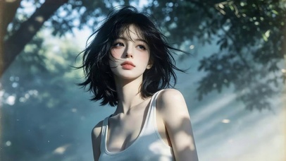夏日可爱女孩