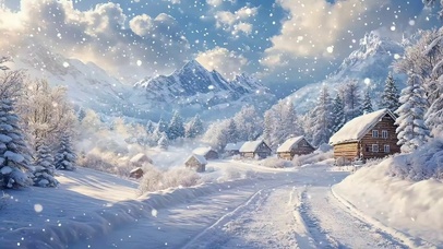 雪景树木