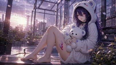 熊耳少女黄昏