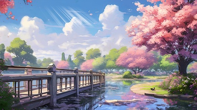 唯美风景ai