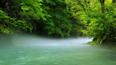 护眼山涧清凉流水