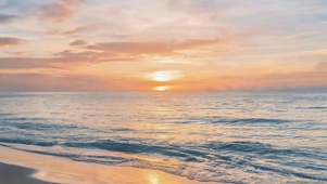 黄昏海滩