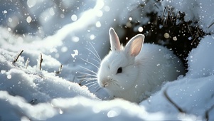 雪中小兔