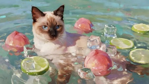 夏日水果猫咪