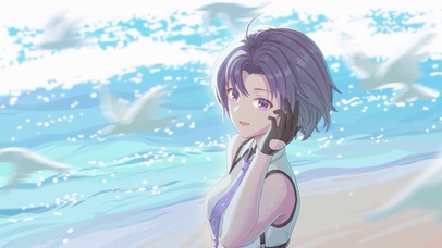海边美女