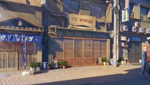 樱花日式街道