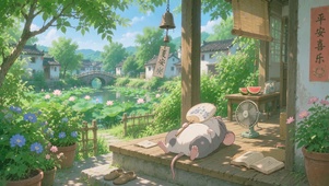 夏日小院